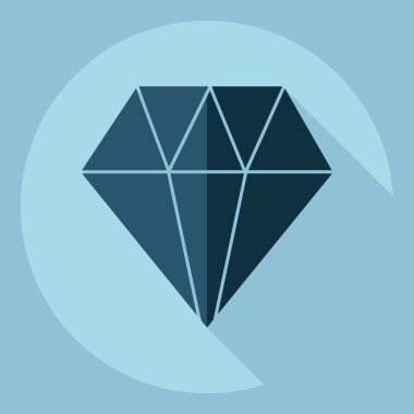 Gölge simgesi yuvaları ile düz modern tasarım