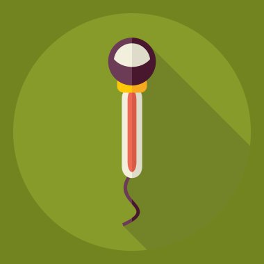 Gölge simgesi mikrofon ile düz modern tasarım