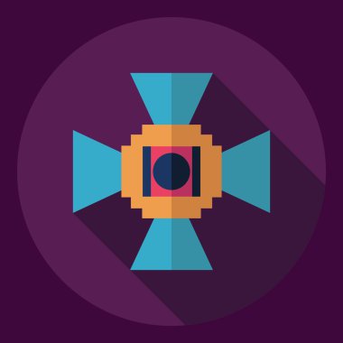 Gölge simgesi kamera ile düz modern tasarım