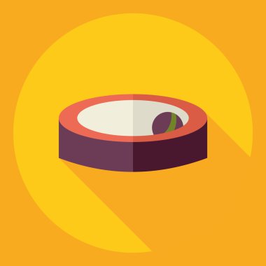 Gölge simge kedi oyuncak ile düz modern tasarım