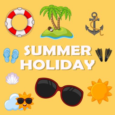 bir yaz Tema arka plan sopa ile inşa