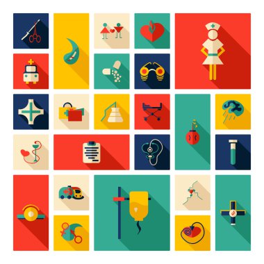 Düz konsept tasarımı gölge ayarlama tıp