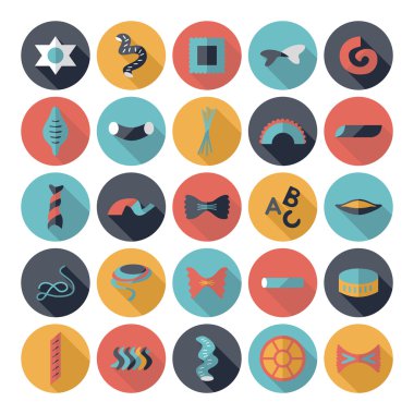 Düz konsept tasarımı gölge ayarlama makarna ile