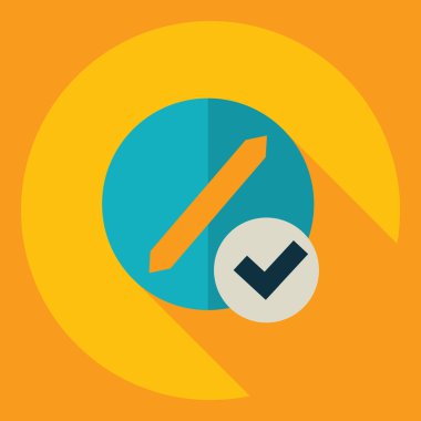 Gölge simgesi haplarla düz modern tasarım