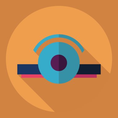 Gölge simgesi KBB ile düz modern tasarım