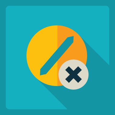 Gölge simgesi haplarla düz modern tasarım