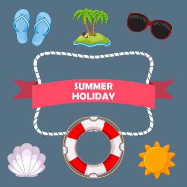 bir yaz Tema arka plan sopa ile inşa