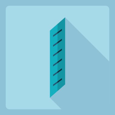 Gölge simgesi makarna ile düz modern tasarım