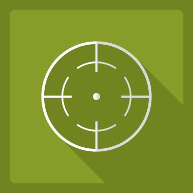 Simge göze görünen gölge ile düz modern tasarım