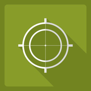 Simge göze görünen gölge ile düz modern tasarım