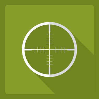 Simge göze görünen gölge ile düz modern tasarım