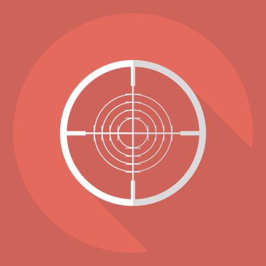 Simge göze görünen gölge ile düz modern tasarım