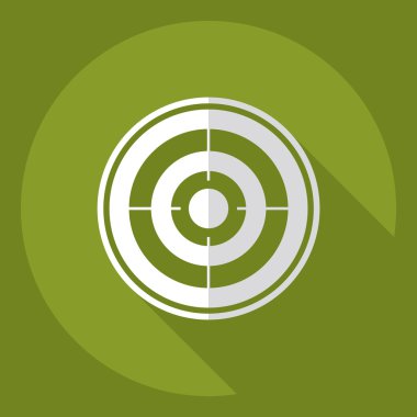 Simge göze görünen gölge ile düz modern tasarım