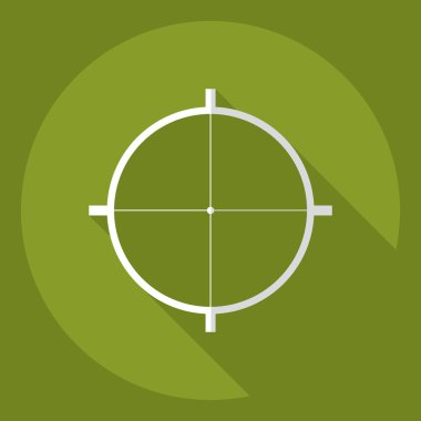 Simge göze görünen gölge ile düz modern tasarım