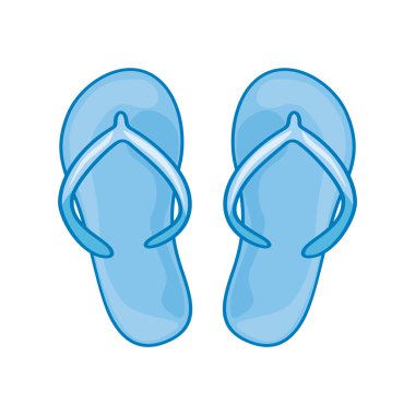 beyaz zemin üzerinde plaj flip flop