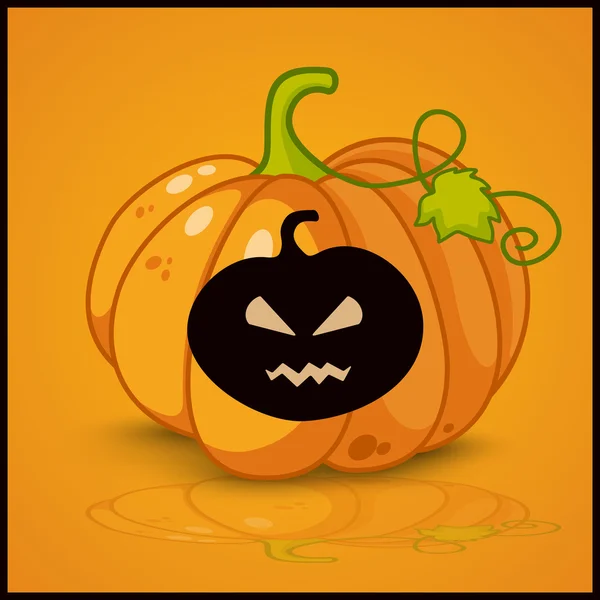 Calabaza, banner y fondo para calabazas para Halloween — Vector de stock