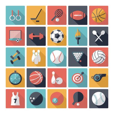 Düz kavramı, gölge, tasarım simgeler spor