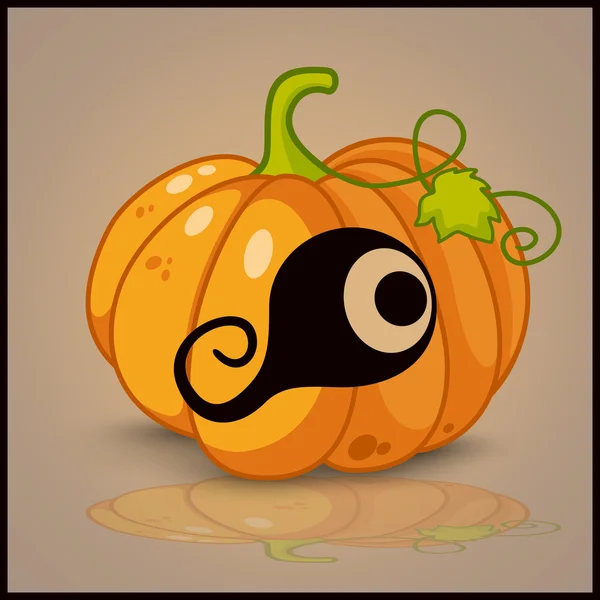 Oeil, bannière et fond pour citrouilles Halloween — Image vectorielle