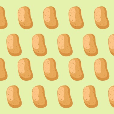 vektör desen taze olgun patates ile.