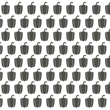 Vektör desen kırmızı tatlı biber ile
