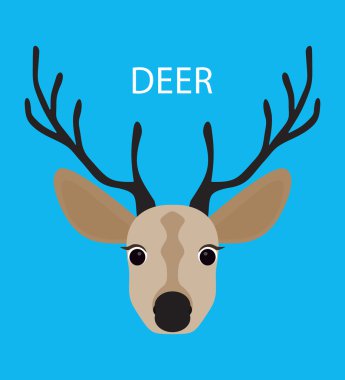 Geyik. Soyut. Çizgi film