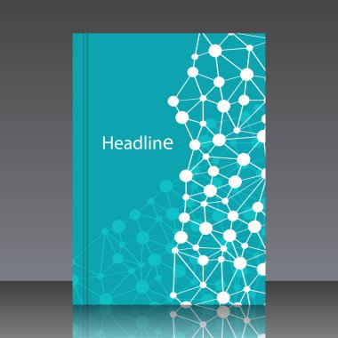 dna molekül yapısı vektör çizim için dijital arka planlar.