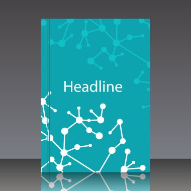 dna molekül yapısı vektör çizim için dijital arka planlar.