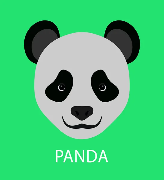 Panda abstracto. animal — Vector de stock