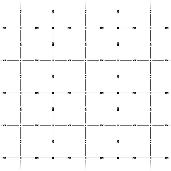 Linienmuster mit Kreuzen Hintergrund — Stockvektor