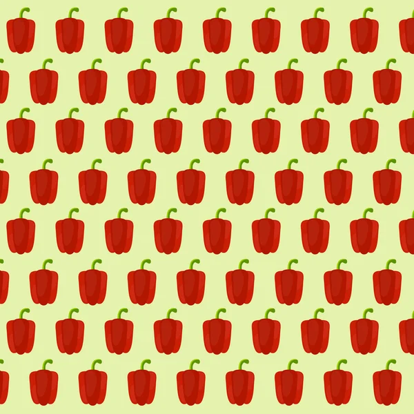 矢量模式与红甜椒 — 图库矢量图片