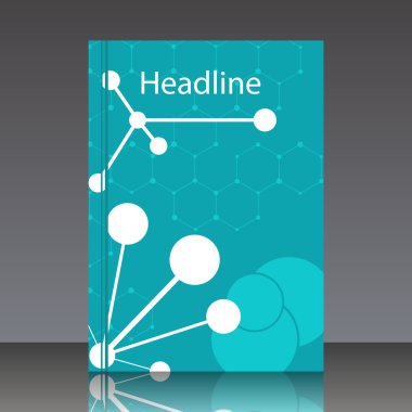 dna molekül yapısı vektör çizim için dijital arka planlar.