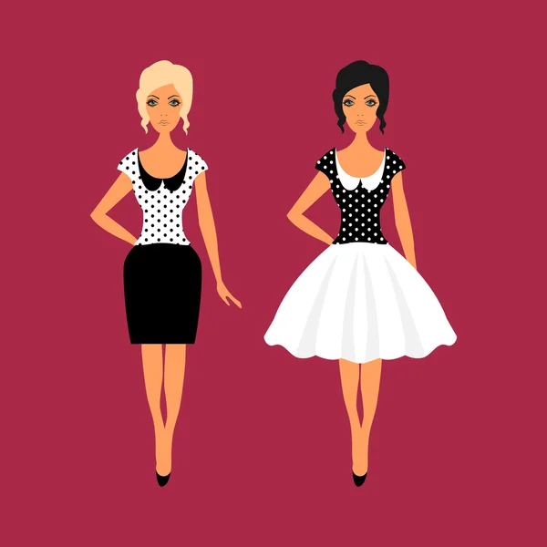 Ensemble d'accessoires de garde-robe femme — Image vectorielle