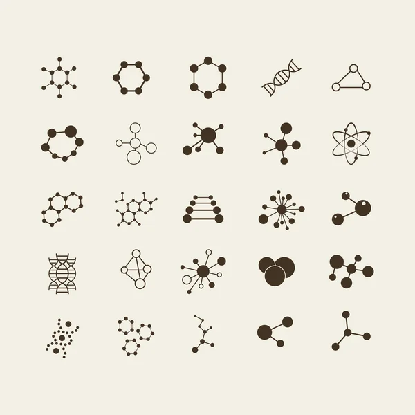 Molécules Concept de neurones et vecteur du système nerveux — Image vectorielle