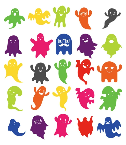 Design moderno fantasma halloween imagem —  Vetores de Stock