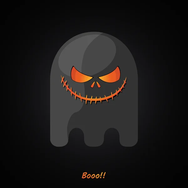 Modernes Design Geister-Halloween-Bild — Stockvektor