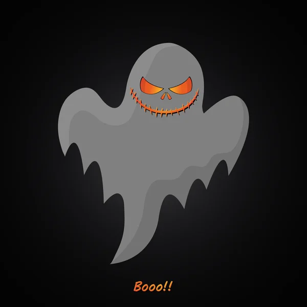 Moderne design ghost halloween foto — Stockvector