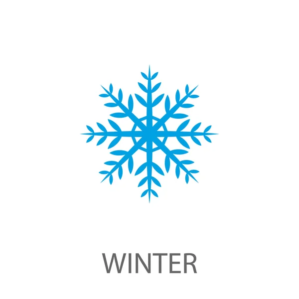 Икона снежинки. Вектор изолирован на белом фоне . — стоковый вектор