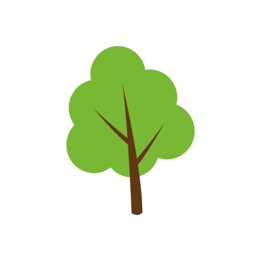 Stilize vektör ağaç resmi