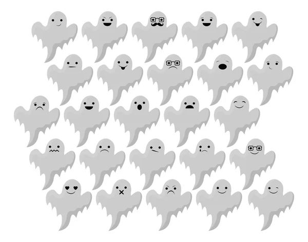 Design moderno fantasma halloween imagem —  Vetores de Stock