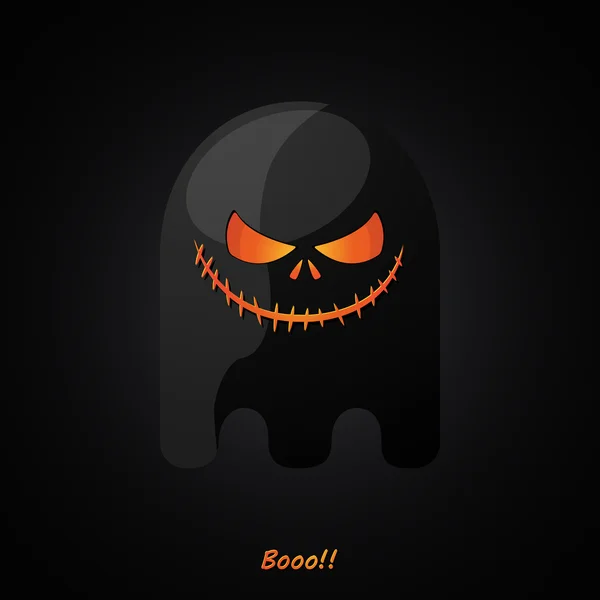 Modernes Design Geister-Halloween-Bild — Stockvektor