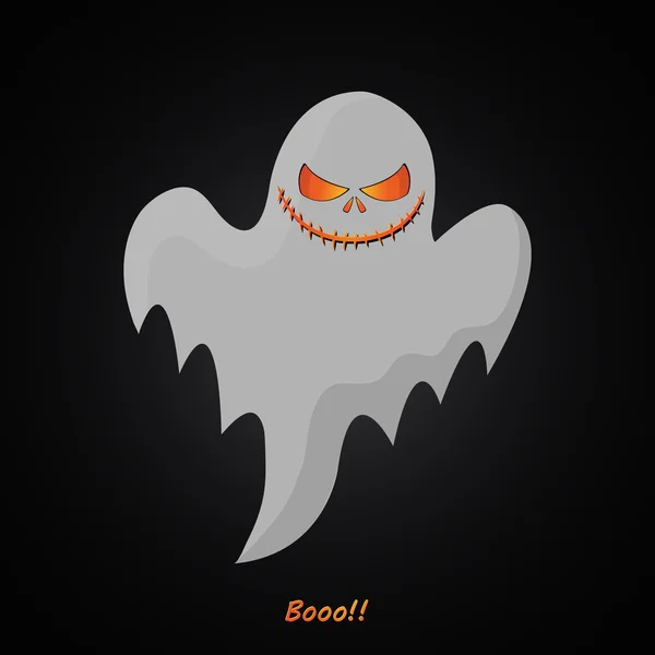 Moderne design ghost halloween foto — Stockvector