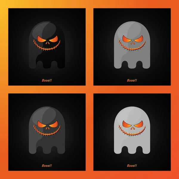 Moderní design duchů halloween obrázek — Stockový vektor