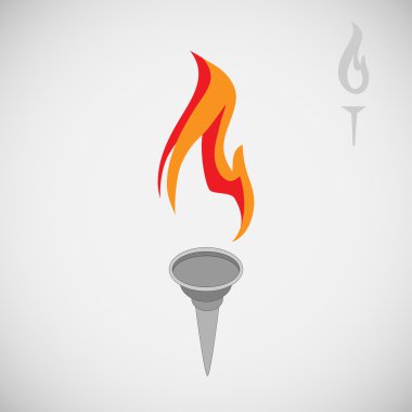 Olimpiyat meşalesinin vektör