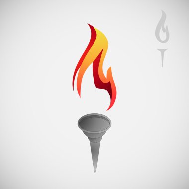 Olimpiyat meşalesinin vektör