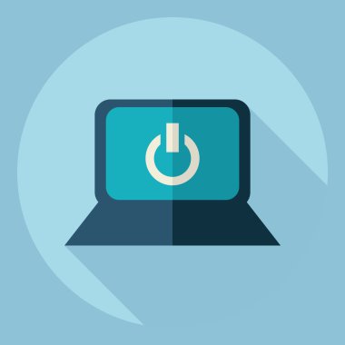 Gölge simgesi telefon ile düz modern tasarım