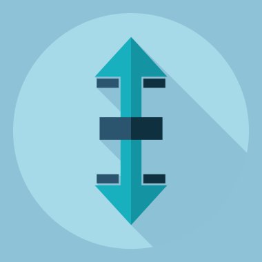 Gölge simge ayarları ile düz modern tasarım