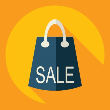 Gölge simgesi satışı ile düz modern tasarım