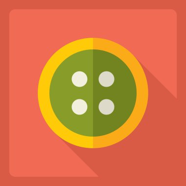 Gölge kutsal kişilerin resmi düğme ile düz modern tasarım