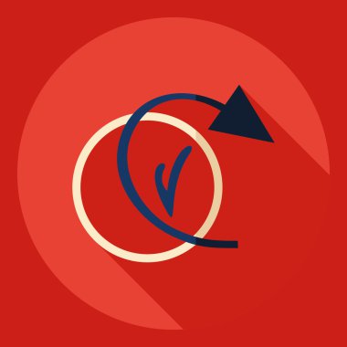 Gölge simge yedek ile düz modern tasarım