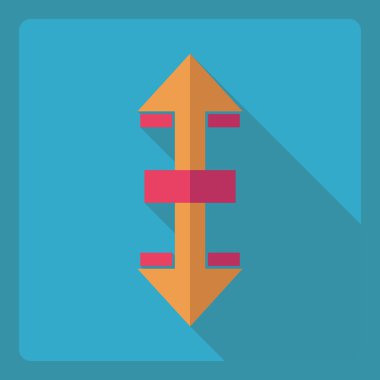 Gölge simge ayarları ile düz modern tasarım